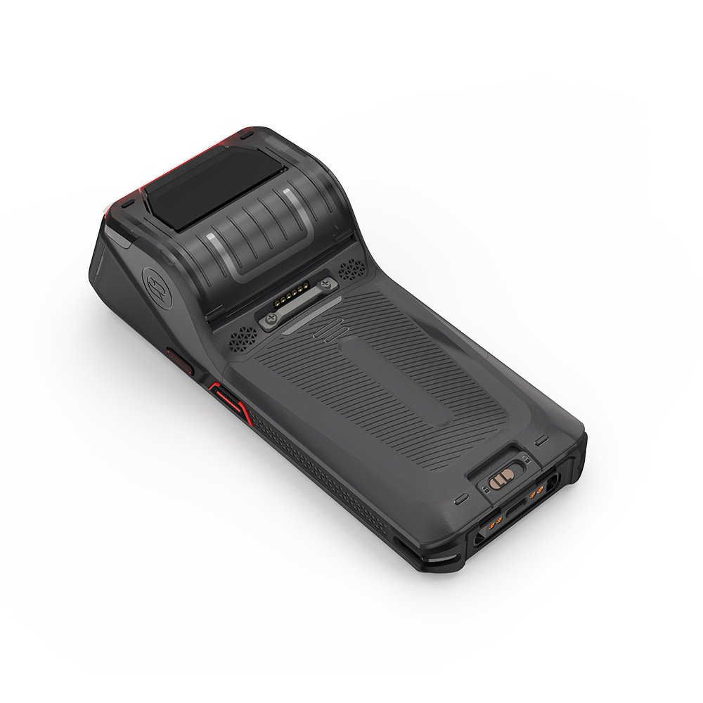 Android 13 Wireless GPRS Data Terminal Handheld 4G Rugged PDA With Label Printer Barcode Scanner HCC-S70